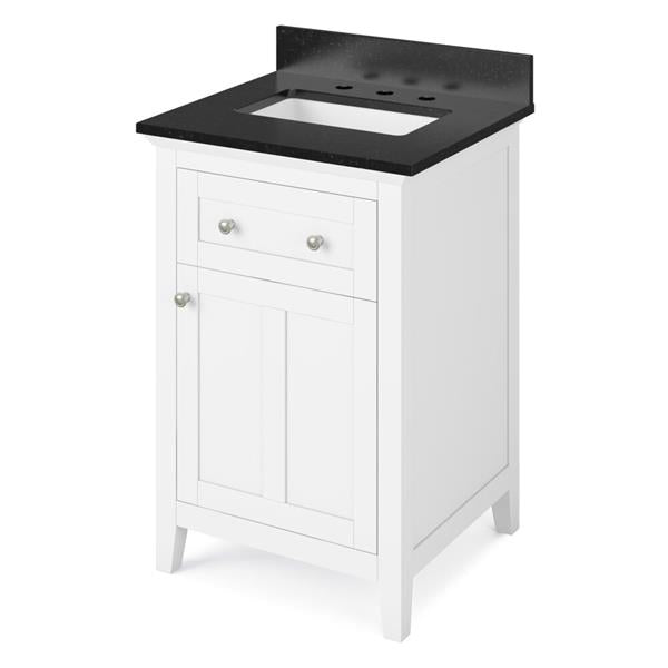 Jeffrey Alexander - 24 Inch Chatham Vanity with Vanity Top and undermount rectangle bowl