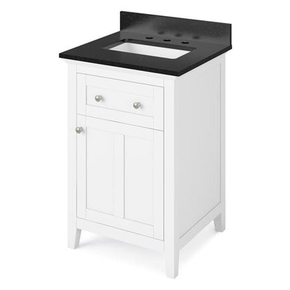 Jeffrey Alexander - 24 Inch Chatham Vanity with Vanity Top and undermount rectangle bowl