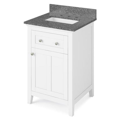 Jeffrey Alexander - 24 Inch Chatham Vanity with Vanity Top and undermount rectangle bowl