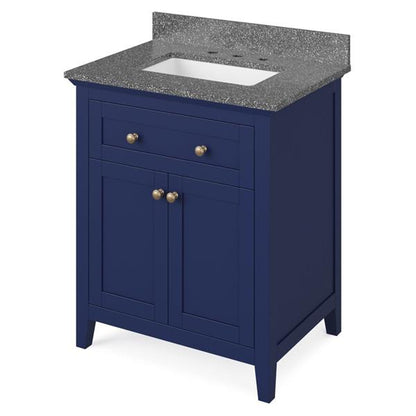 Jeffrey Alexander - 30 Inch Chatham Vanity with Vanity Top and undermount rectangle bowl