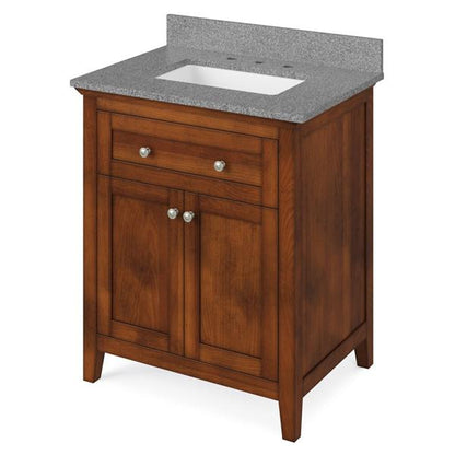Jeffrey Alexander - 30 Inch Chatham Vanity with Vanity Top and undermount rectangle bowl