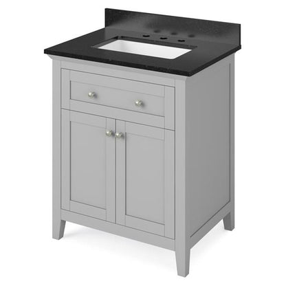 Jeffrey Alexander - 30 Inch Chatham Vanity with Vanity Top and undermount rectangle bowl
