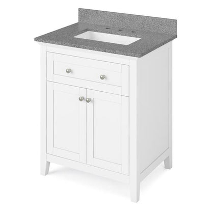 Jeffrey Alexander - 30 Inch Chatham Vanity with Vanity Top and undermount rectangle bowl