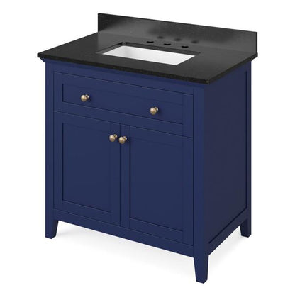 Jeffrey Alexander - 36 Inch Chatham Vanity with Vanity Top and undermount rectangle bowl