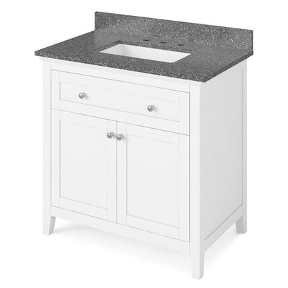 Jeffrey Alexander - 36 Inch Chatham Vanity with Vanity Top and undermount rectangle bowl