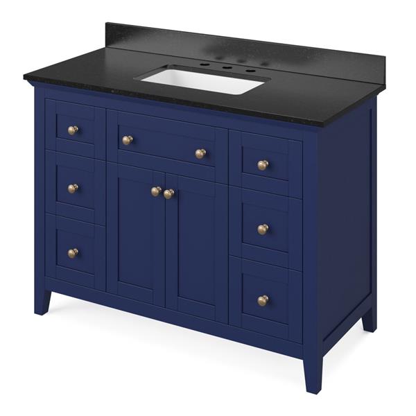 Jeffrey Alexander - 48 Inch Chatham Vanity with Vanity Top and undermount rectangle bowl