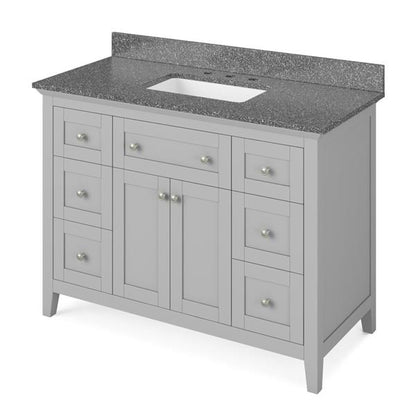 Jeffrey Alexander - 48 Inch Chatham Vanity with Vanity Top and undermount rectangle bowl