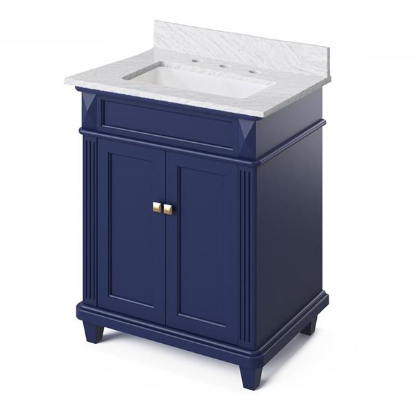 Jeffrey Alexander - 30 Inch Douglas Vanity with Vanity Top and undermount rectangle bowl