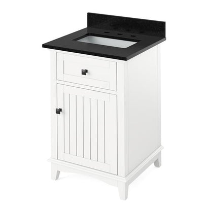 Jeffrey Alexander - 24 Inch Savino Vanity with Vanity Top and undermount rectangle bowl