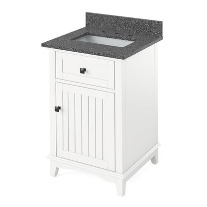 Jeffrey Alexander - 24 Inch Savino Vanity with Vanity Top and undermount rectangle bowl