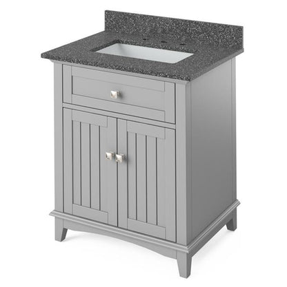 Jeffrey Alexander - 30 Inch Savino Vanity with Vanity Top and undermount rectangle bowl
