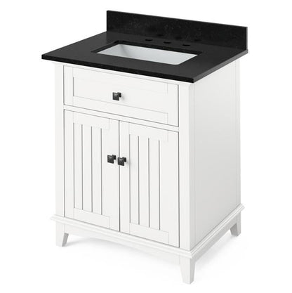 Jeffrey Alexander - 30 Inch Savino Vanity with Vanity Top and undermount rectangle bowl