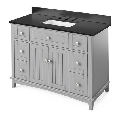 Jeffrey Alexander - 48 Inch Savino Vanity with Vanity Top and undermount rectangle bowl