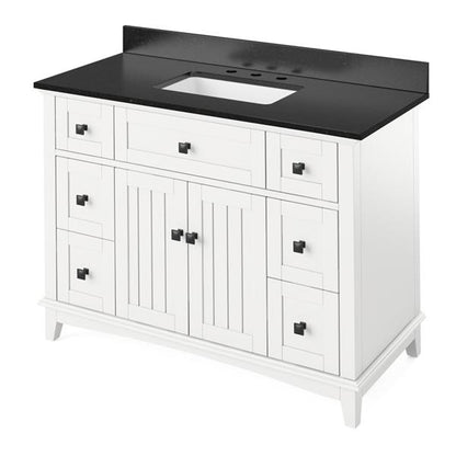 Jeffrey Alexander - 48 Inch Savino Vanity with Vanity Top and undermount rectangle bowl