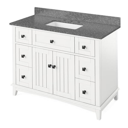 Jeffrey Alexander - 48 Inch Savino Vanity with Vanity Top and undermount rectangle bowl