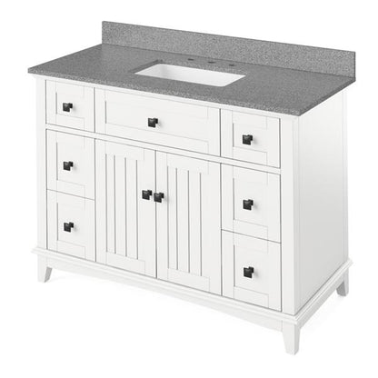 Jeffrey Alexander - 48 Inch Savino Vanity with Vanity Top and undermount rectangle bowl