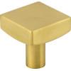 Jeffrey Alexander - 1-1/8 Inch Overall Length Square Dominique Cabinet Knob