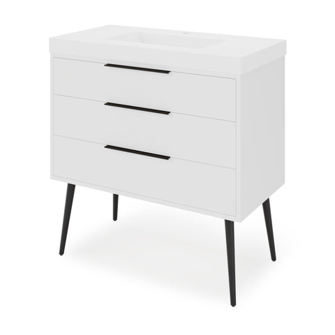 Jeffrey Alexander - Gardner 36 Inch W  Single Basin Bathroom Vanity Set