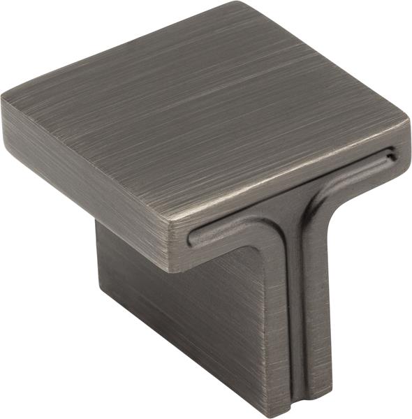 Jeffrey Alexander - 1-1/8 Inch Overall Length Square Anwick Cabinet Knob