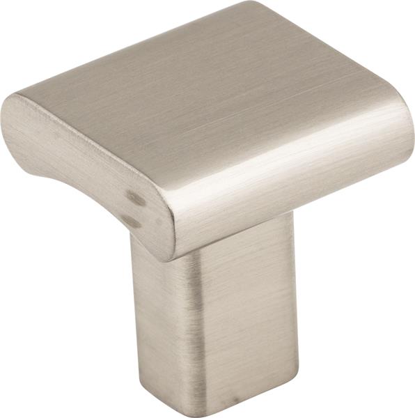 Elements - 1 Inch Overall Length Square Park Cabinet Knob