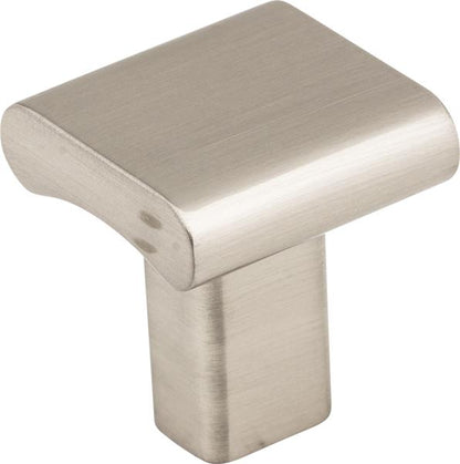 Elements - 1 Inch Overall Length Square Park Cabinet Knob