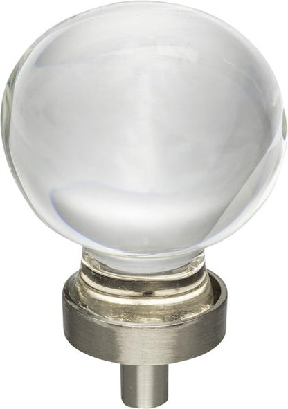 Jeffrey Alexander - 1-3/8 Inch Diameter Sphere Glass Harlow Cabinet Knob