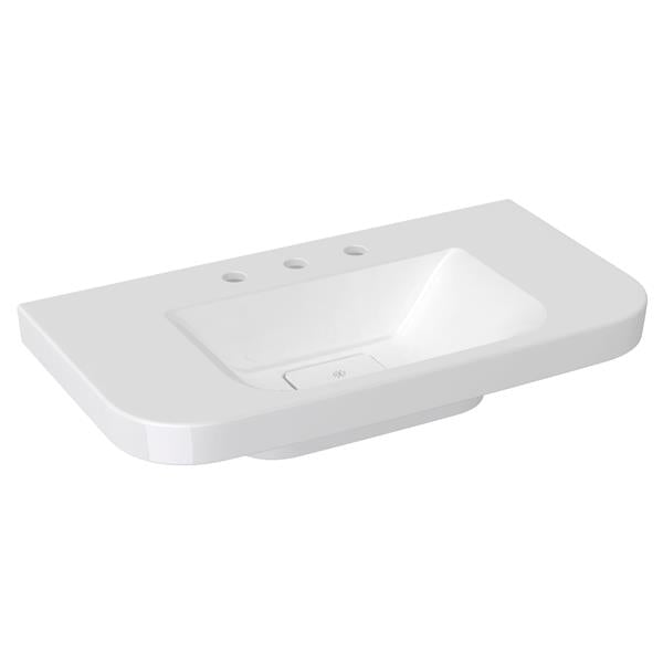DXV - Equility 33# Wall Hung Lavatory Three Hole - Canvas White