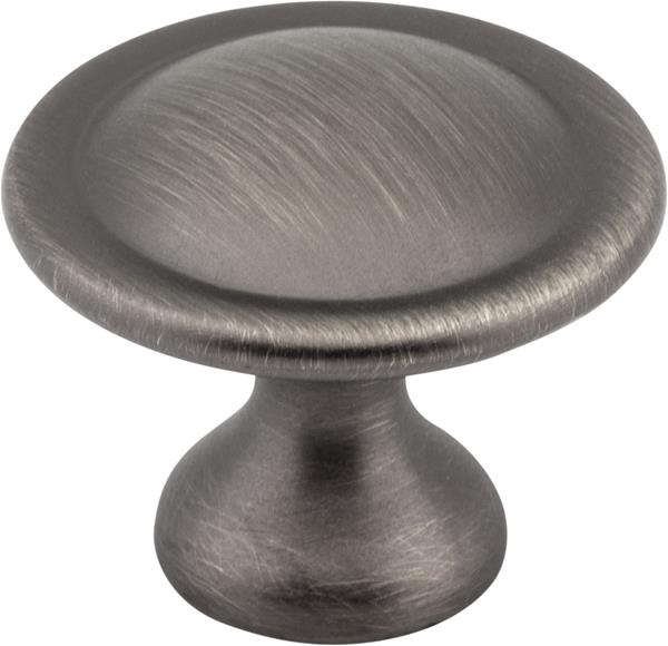 Elements - 1-1/8 Inch Diameter Button Watervale Cabinet Mushroom Knob