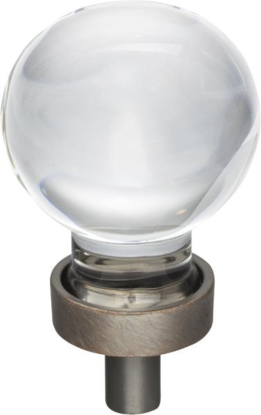 Jeffrey Alexander - 1-1/16 Inch Diameter Sphere Glass Harlow Cabinet Knob