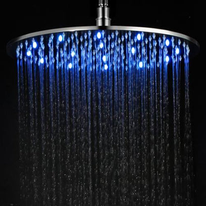 Alfi - 16 Inch Round Multi Color LED Rain Shower Head