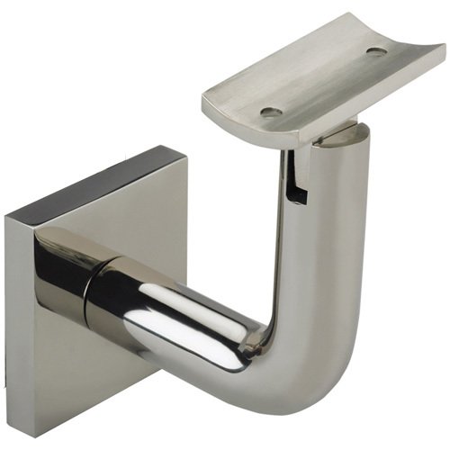 Linnea - Concrete Mount Hand Rail Bracket with Curve Clamp and Square Rose
