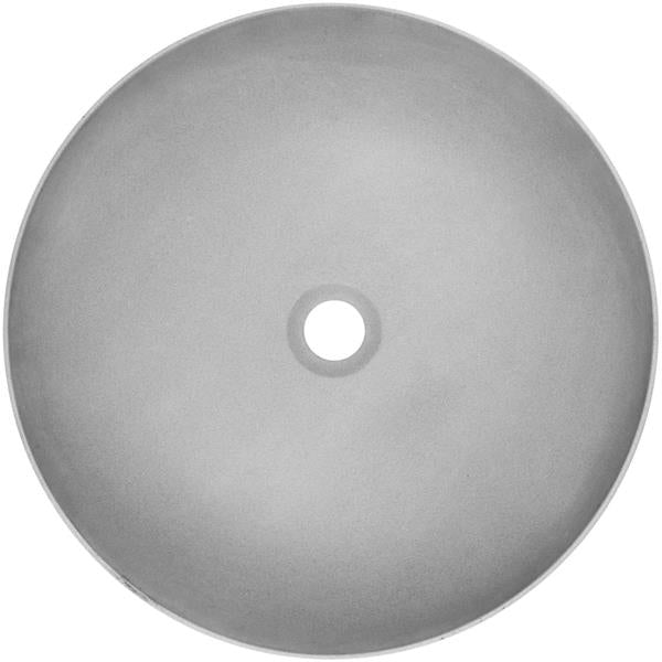 Linkasink - Ruby Concrete Round Semi-Recessed Vessel Sink