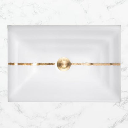 Linkasink - Artisan Glass River Large Rectangular Undermount Sink