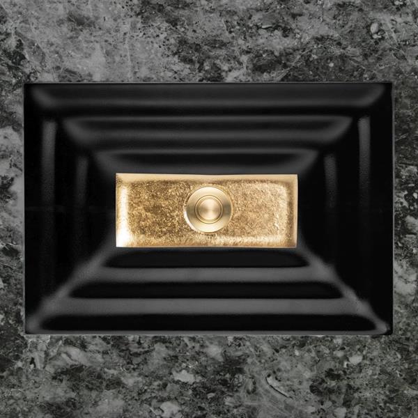 Linkasink - Artisan Glass Medium Rectangular Window Undermount Sink