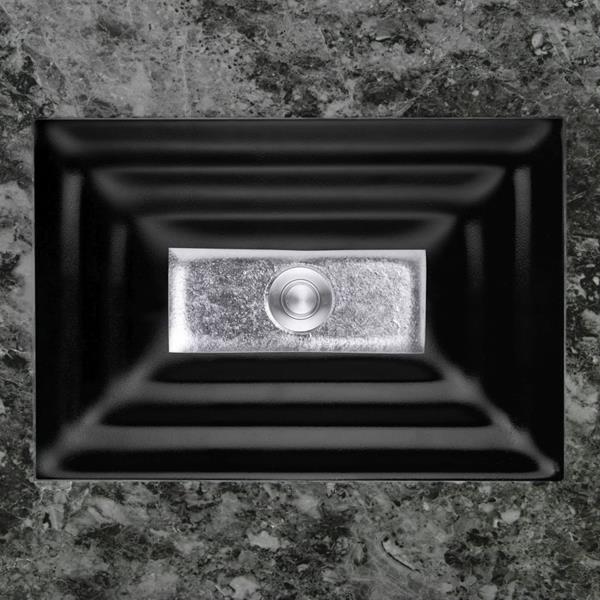 Linkasink - Artisan Glass Medium Rectangular Window Undermount Sink