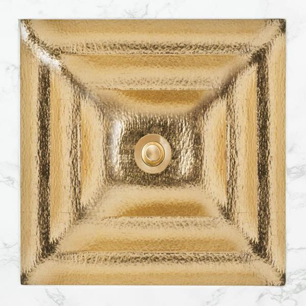 Linkasink - Solid Eglomise Medium Square Undermount Sink