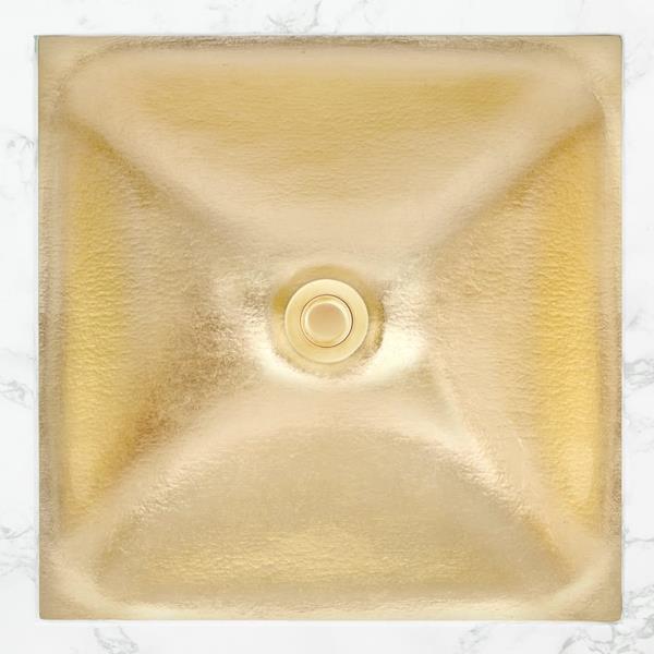 Linkasink - Dune Solid Eglomise Medium Square Undermount Sink - Undermount