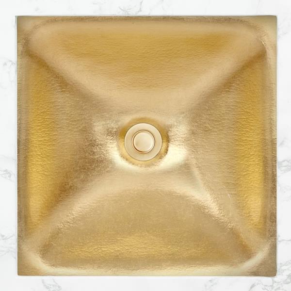 Linkasink - Dune Solid Eglomise Medium Square Undermount Sink - Undermount