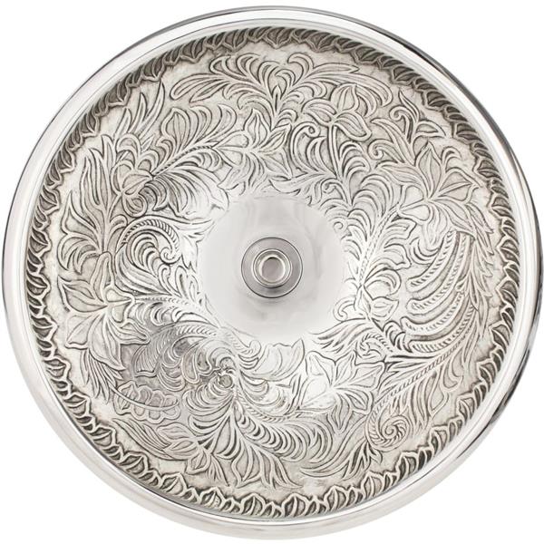 Linkasink - Large Round Botanical Cast Bronze Vessel