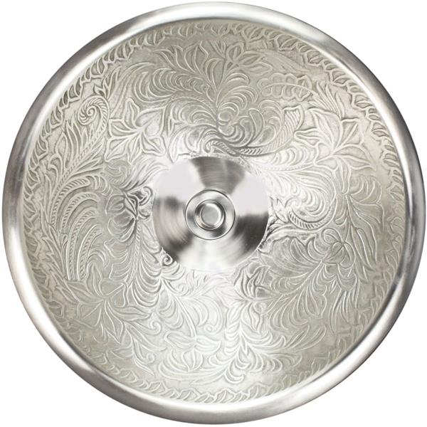 Linkasink - Large Round Botanical Cast Bronze Vessel