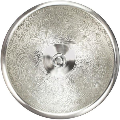 Linkasink - Large Round Botanical Cast Bronze Vessel