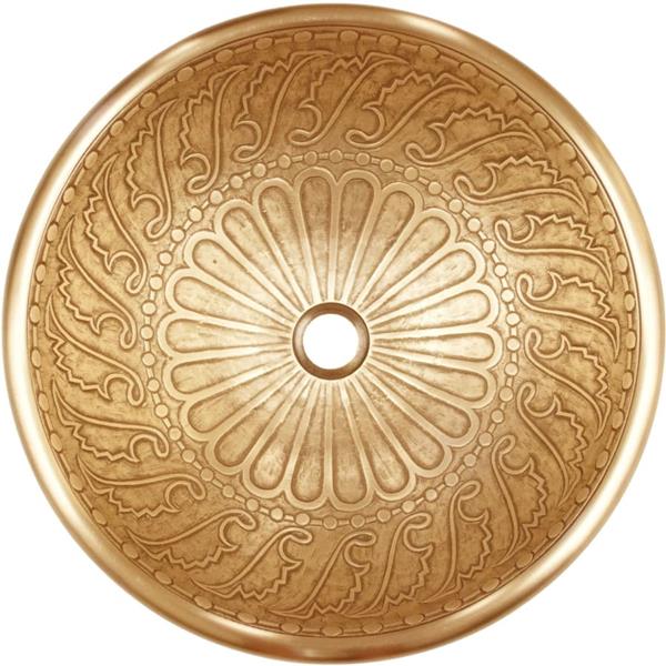 Linkasink - Large Round Wing Cast Bronze Vessel