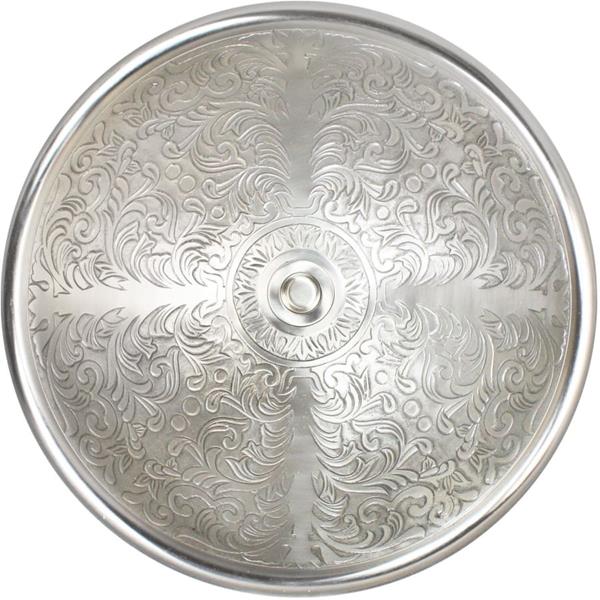 Linkasink - Large Round Brocade Cast Bronze Vessel