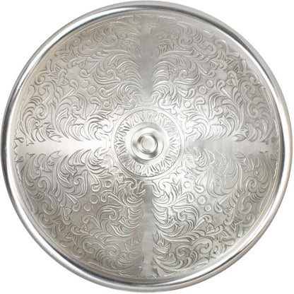 Linkasink - Large Round Brocade Cast Bronze Vessel