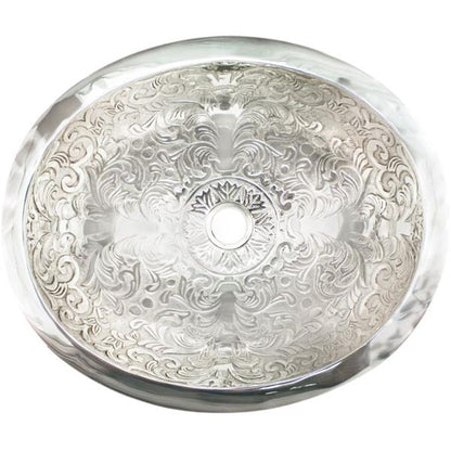 Linkasink - Oval Brocade Cast Bronze Vessel