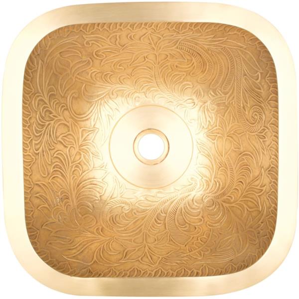 Linkasink - Square Botanical Cast Bronze Vessel