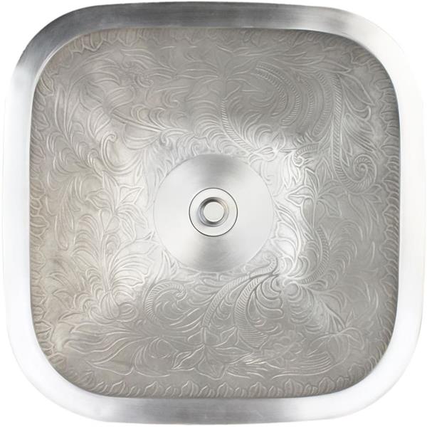 Linkasink - Square Botanical Cast Bronze Vessel