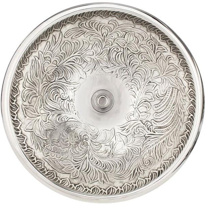 Linkasink - Small Round Botanical Cast Bronze Vessel
