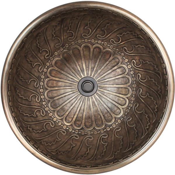 Linkasink - Small Round Wing Cast Bronze Vessel