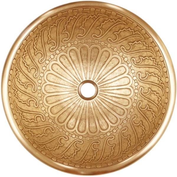 Linkasink - Small Round Wing Cast Bronze Vessel